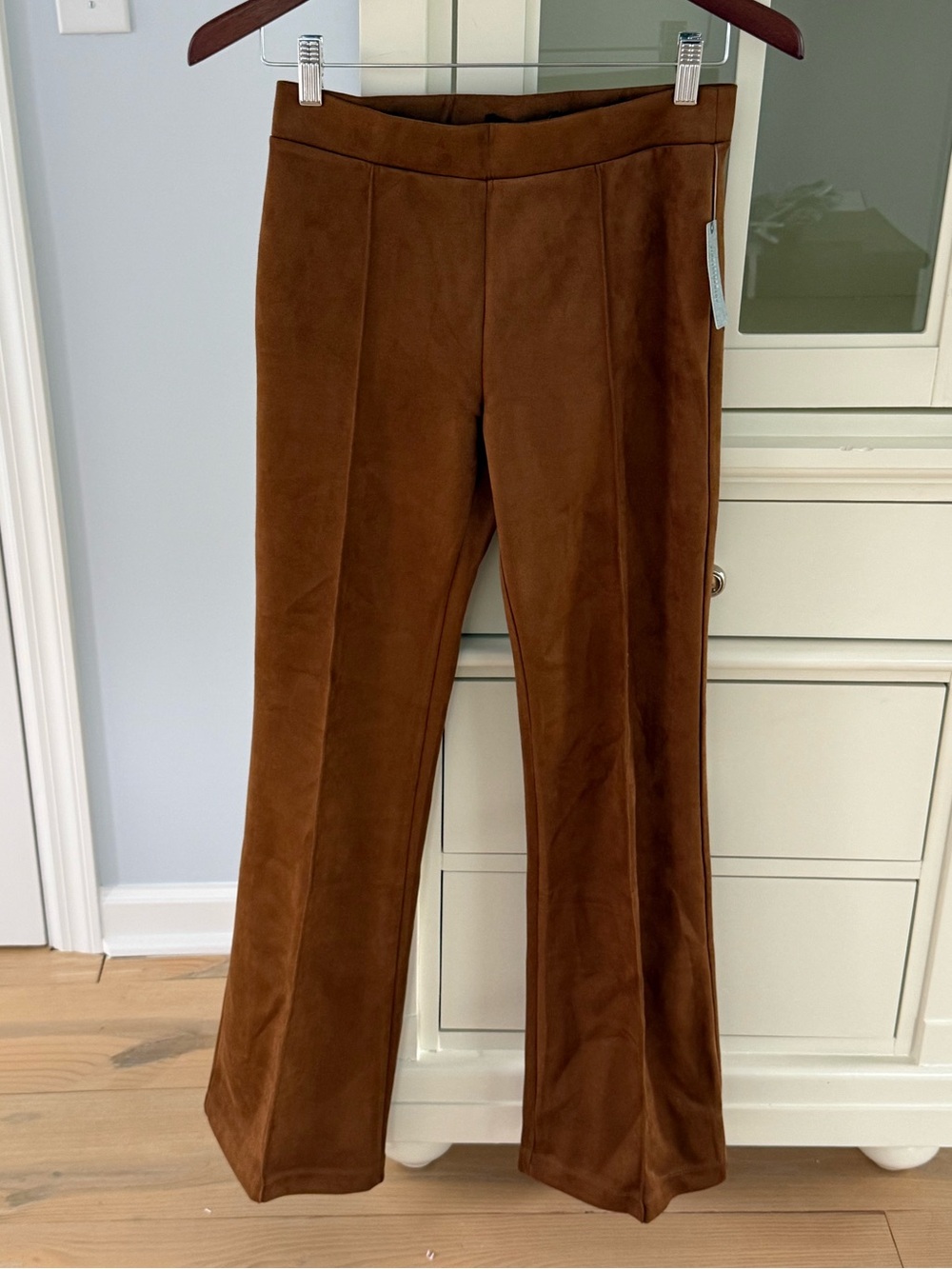 Sanctuary x Anthropologie Faux Suede Flare Pants